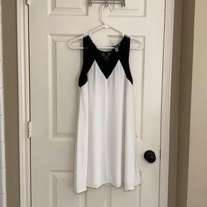 Black/white party dress